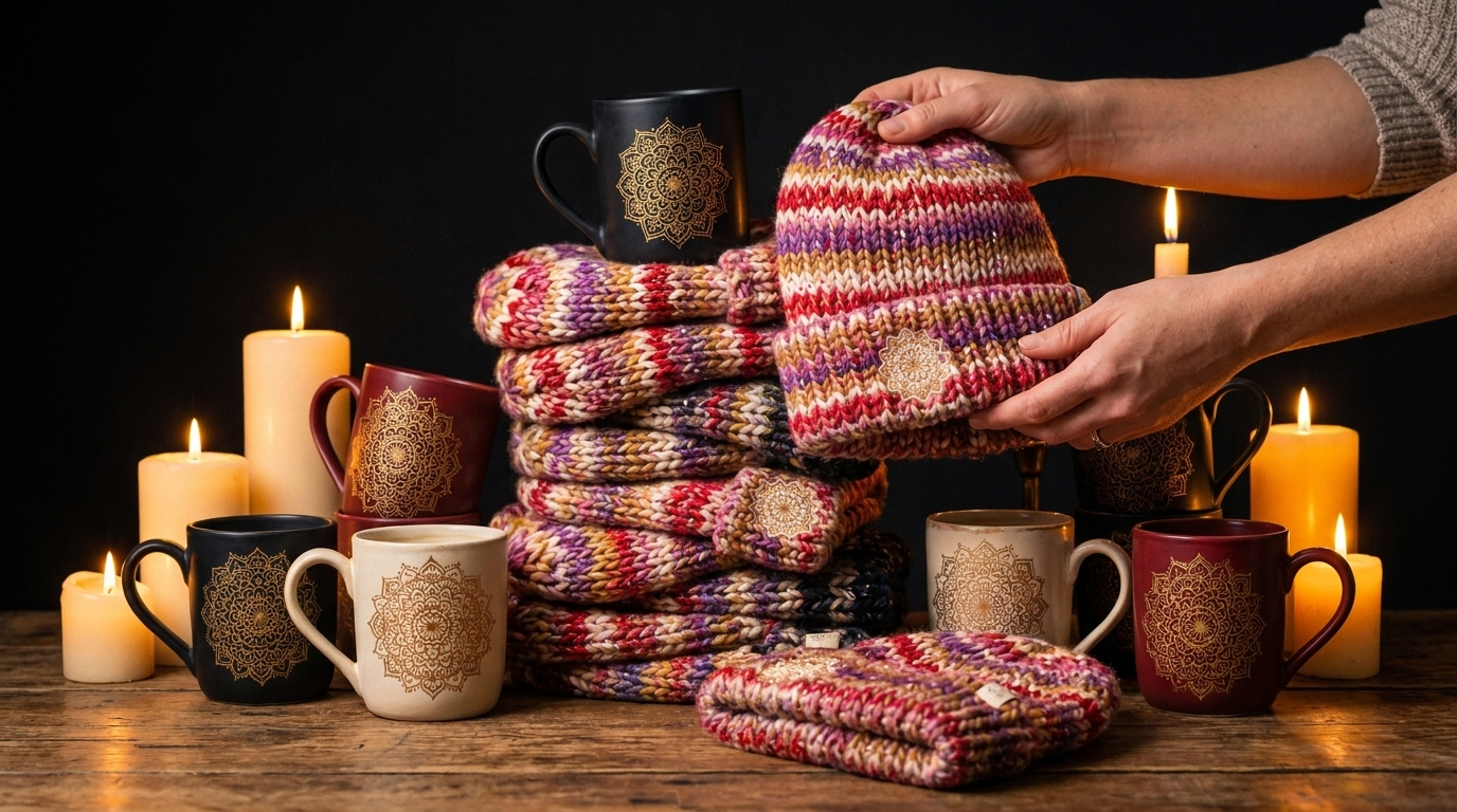 Bonnets ONE — tricot main multicolore