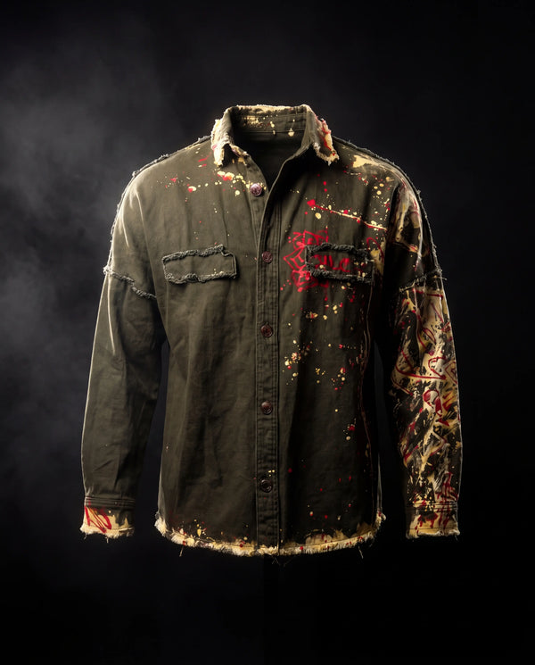 Veste Khaki Splash ONE — pièce phare studio dark