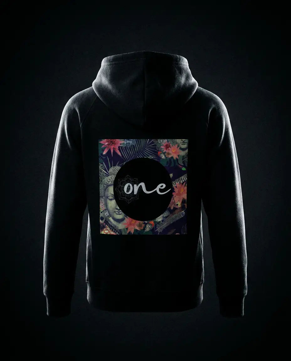 Hoodie enfant noir — studio dark