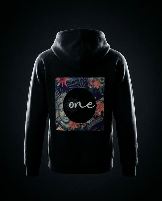 Hoodie enfant noir — studio dark