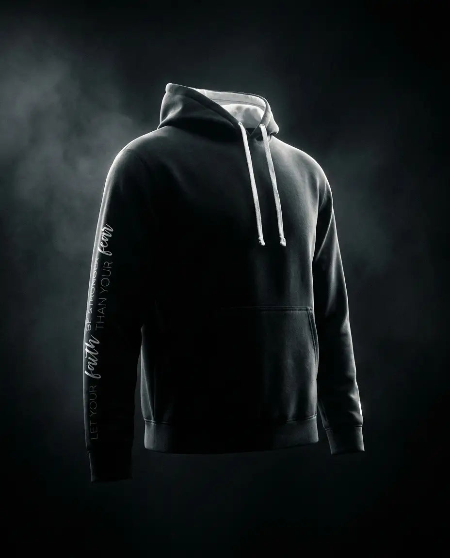 Hoodie Noir — studio dark